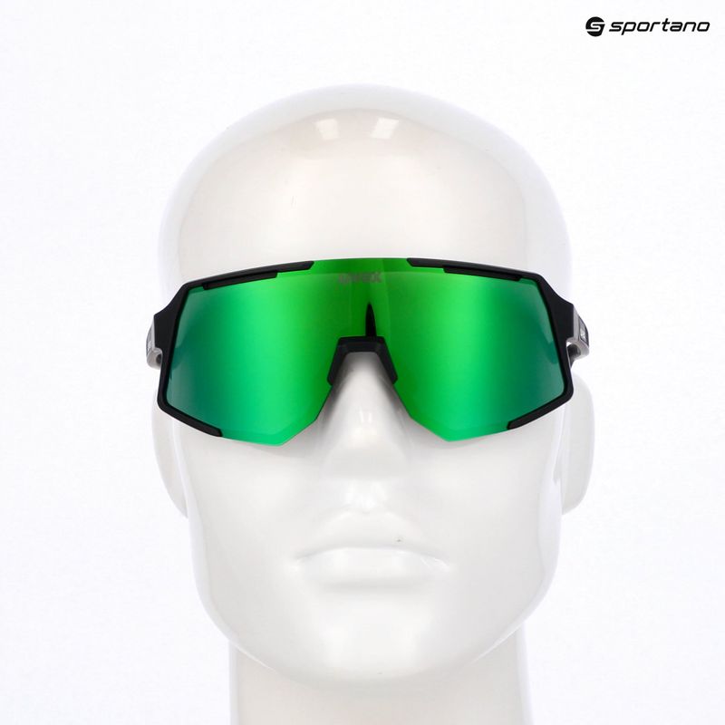 Sonnenbrille UVEX Sequenze black matt/mirror green 7