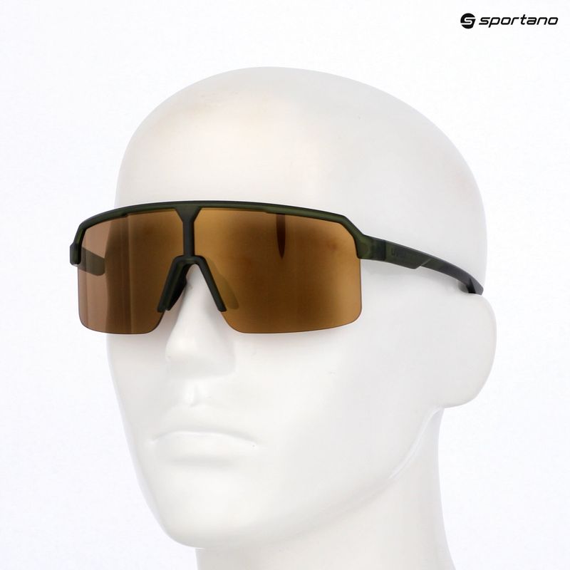 Sonnenbrille UVEX Ramp olive matt/mirror gold 7