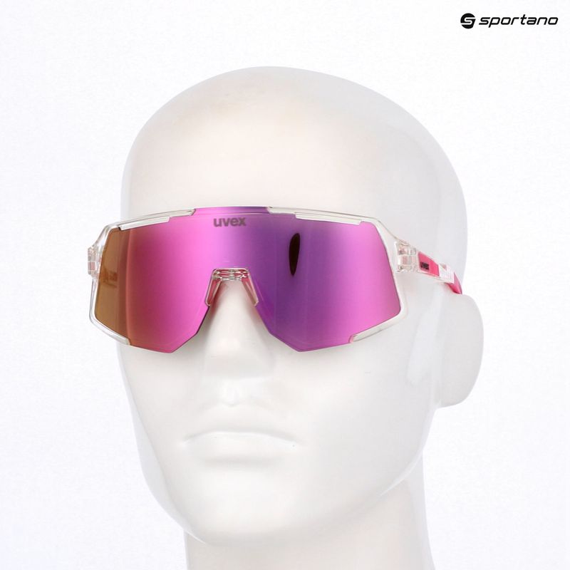 Sonnenbrille UVEX Sequenze clear/mirror pink 7