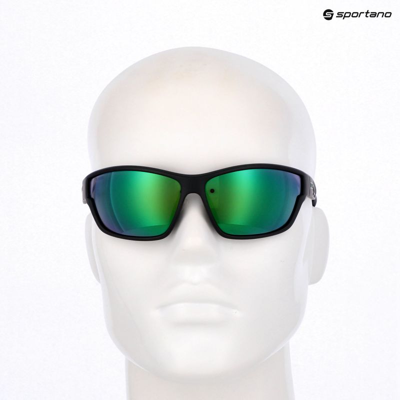 Sonnenbrille UVEX Sportstyle 806 black matte/mirror green 7