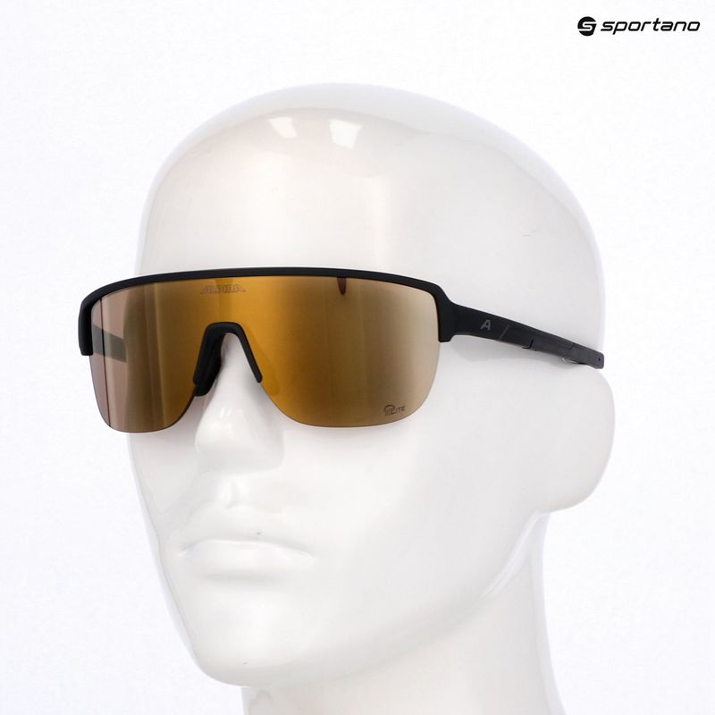 Sonnenbrille Alpina Frame 2.0 Q-Lite black matt/gold mirror 7