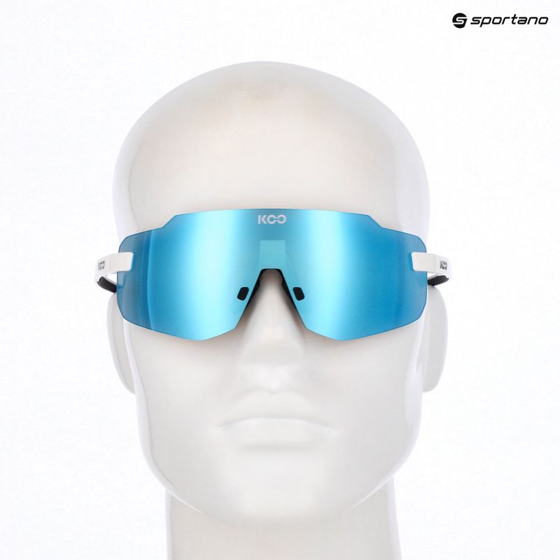 Koo Supernova weiß/türkis verspiegelte Sonnenbrille 5