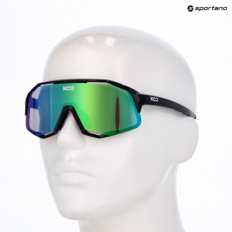 Koo Demos schwarz/grün verspiegelte Sonnenbrille 5