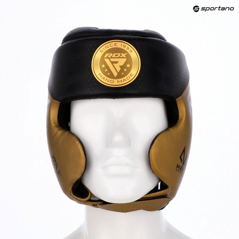 Boxhelm RDX L1 Mark Pro Cheek Boxing Training Head Guard golden 7