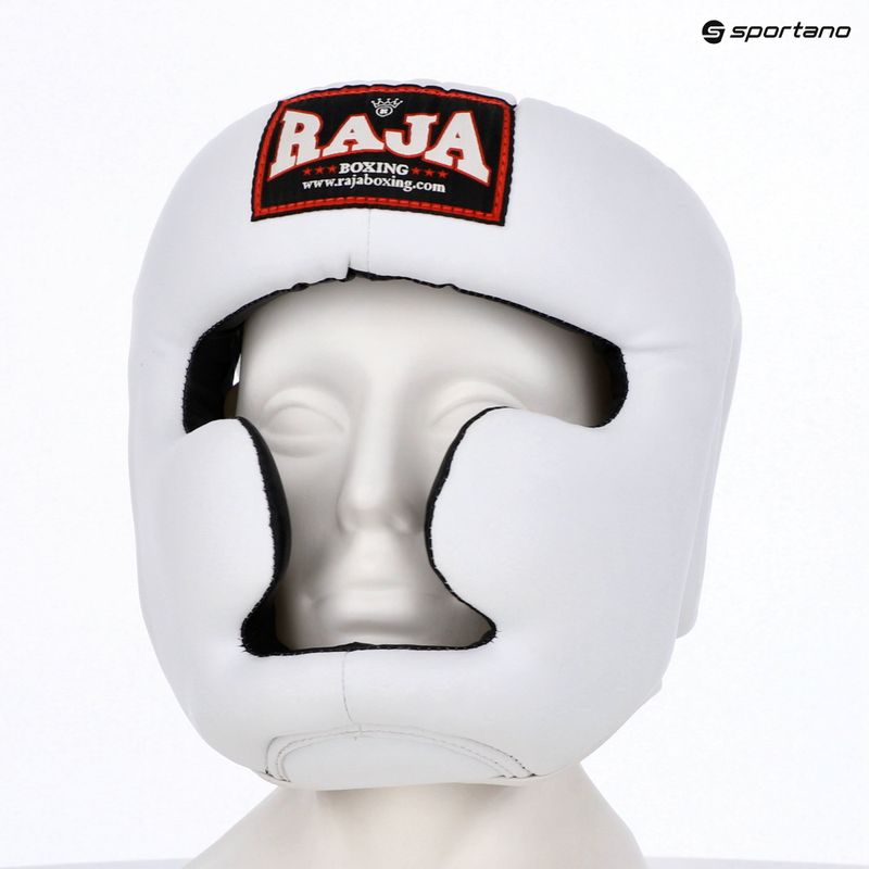 Boxhelm RAJA BOXING Semi Leather white 4