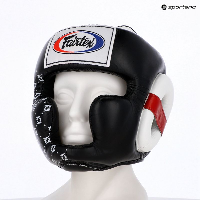 Boxhelm Fairtex Super SPaarring black/white 6