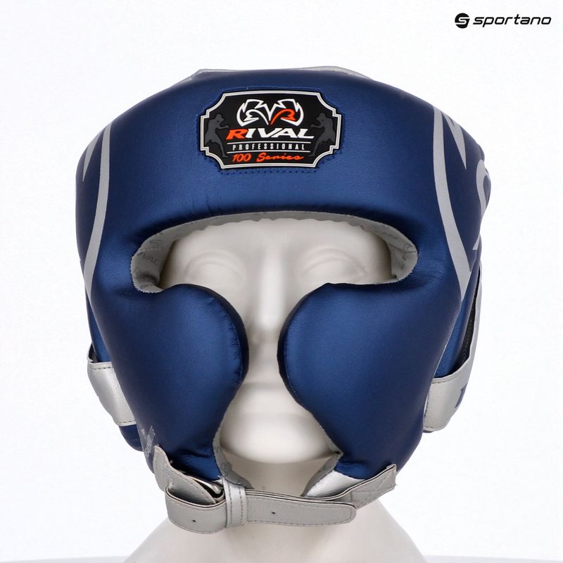 Rival RHG100 Professional Headgear blau/silberner Boxhelm 6