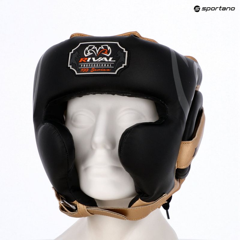 Rival RHG100 Professional Boxhelm Kopfbedeckung schwarz/gold 6