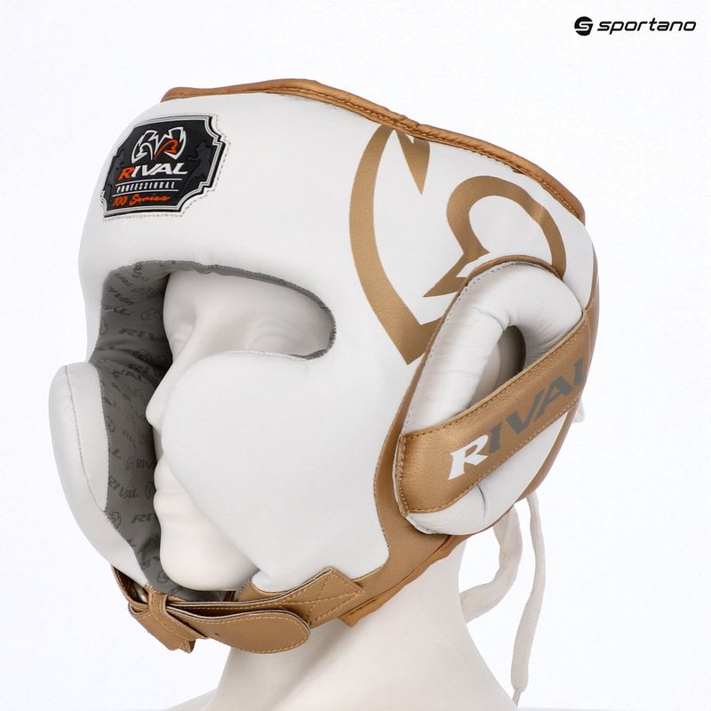 Boxhelm Rival RHG100 Professional Headgear white/gold 6