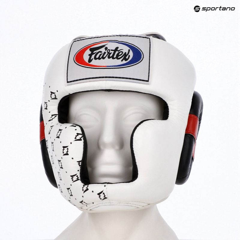 Boxhelm Fairtex Super SPaarring white/black 6