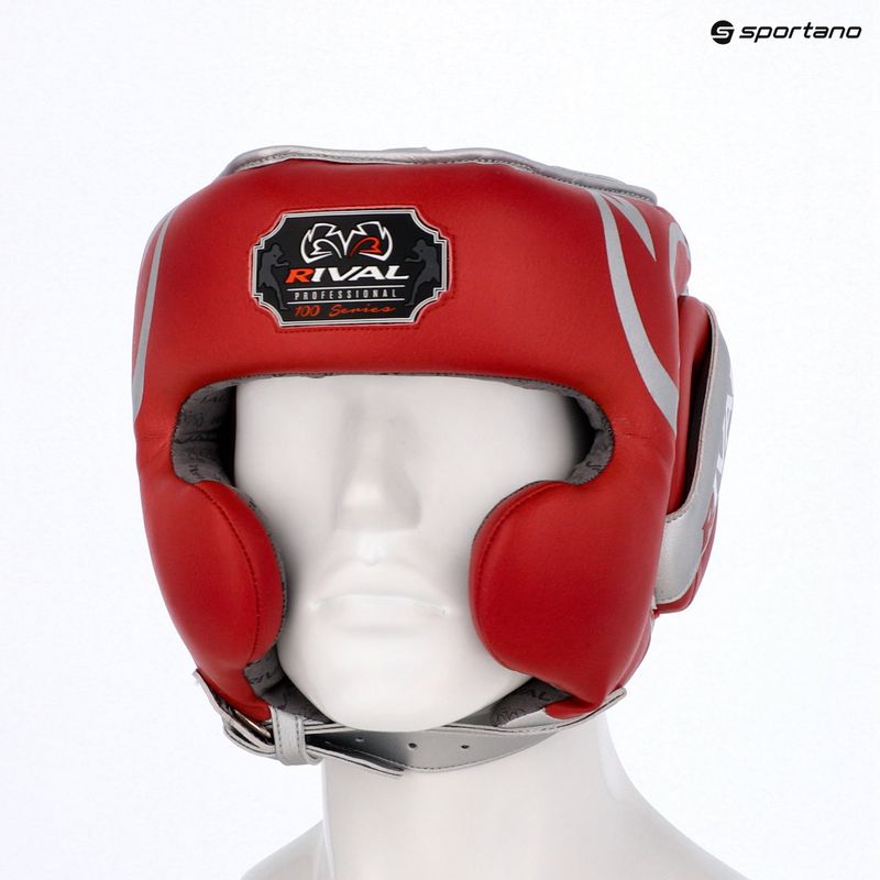Boxhelm Rival RHG100 Professional Headgear red/silver 6