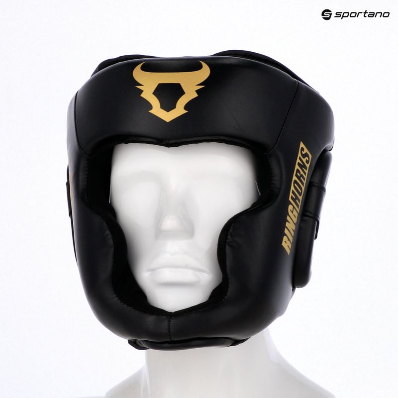 Boxhelm Venum Ringhorns Charger Headgear black/gold 8