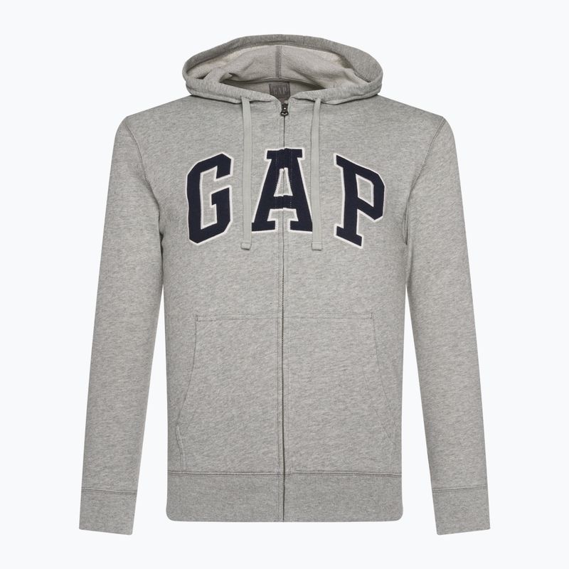 Herren GAP XLS FT Arch FZ HD Sweatshirt b10 grau meliert 5