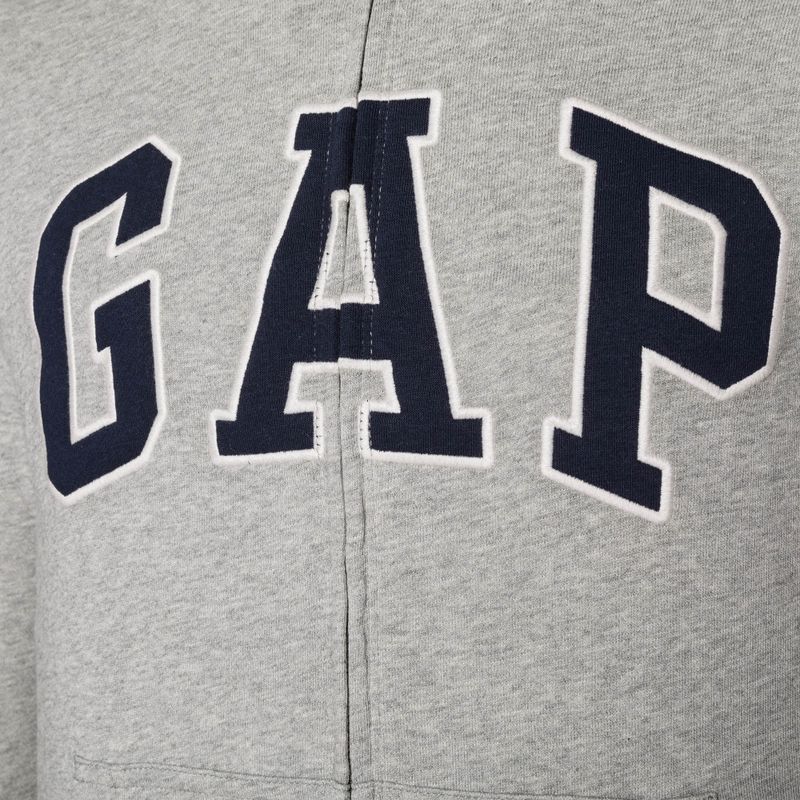 Herren GAP XLS FT Arch FZ HD Sweatshirt b10 grau meliert 7