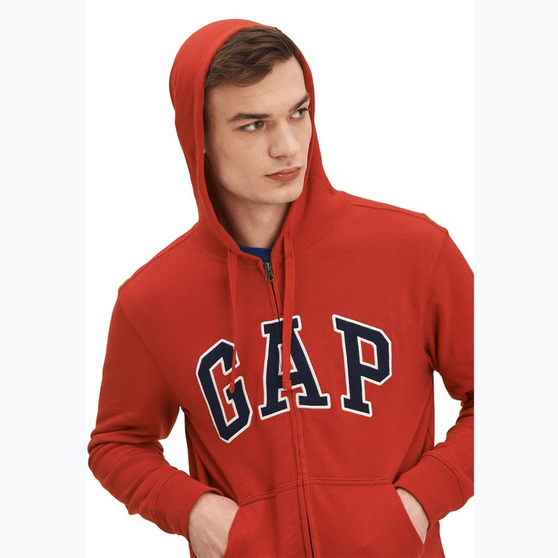 Herren GAP XLS FT Arch FZ HD lasalle rot Sweatshirt 4