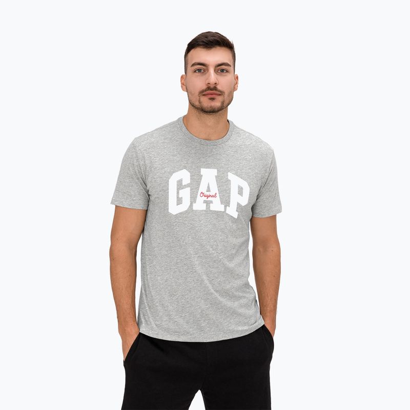 Herren GAP Logo Original T-shirt grau heather