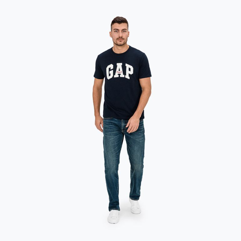 Herren GAP Logo Original Tee blau navy 2