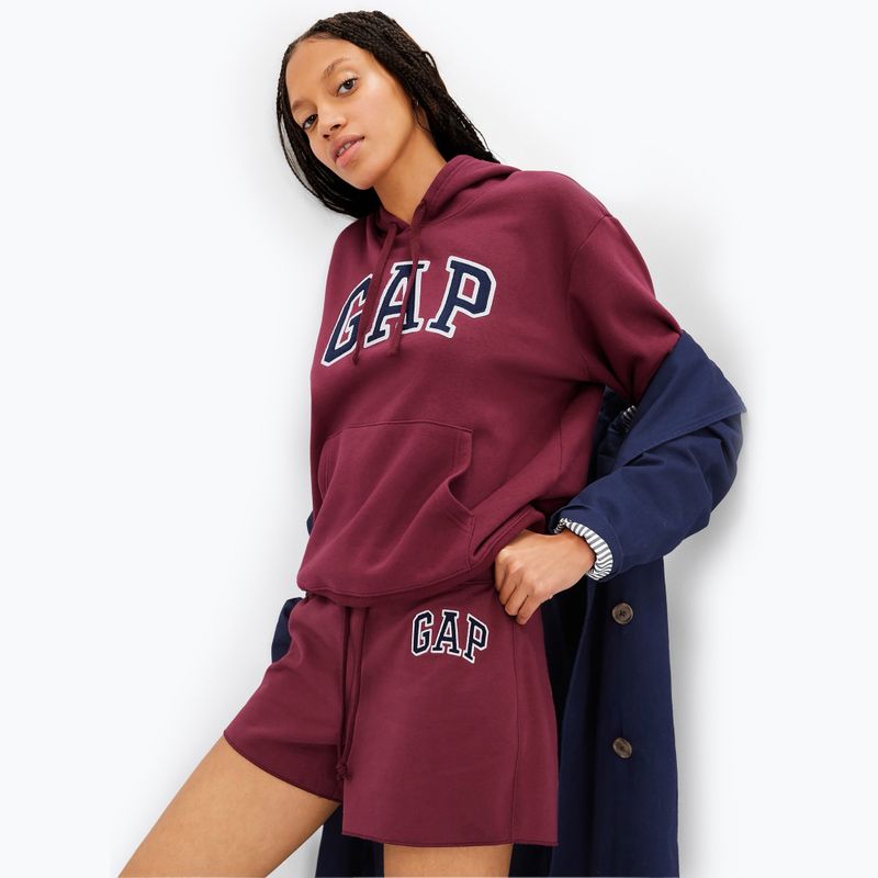 GAP V-Gap Heritage PO HD Sweatshirt für Frauen rubinrot