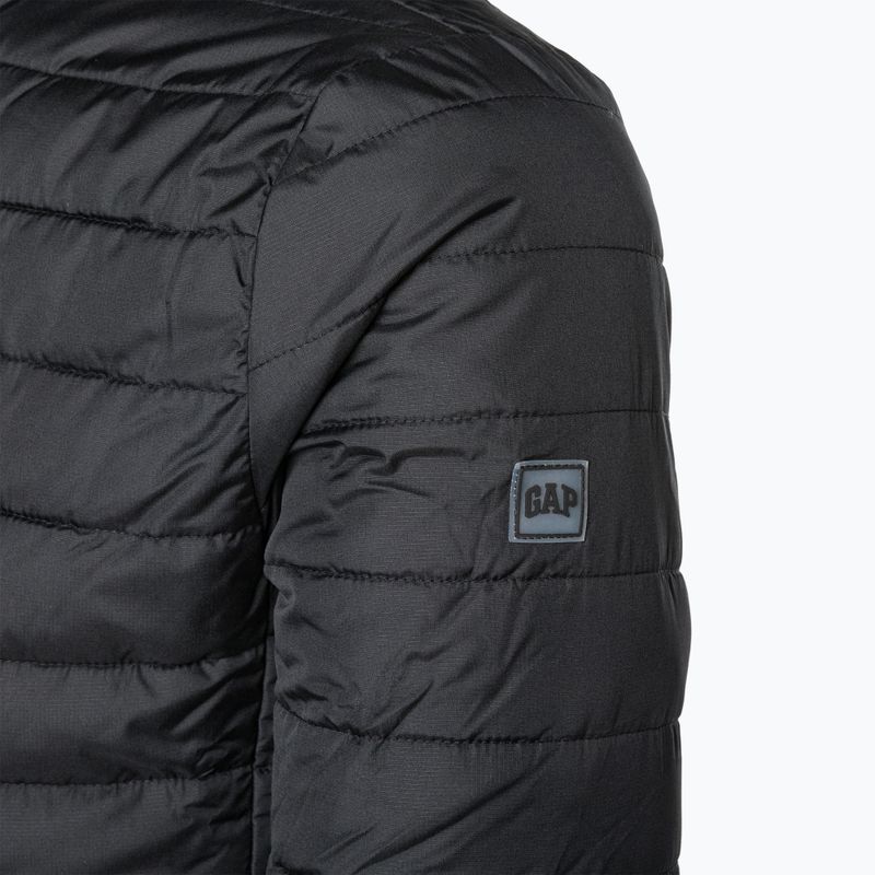 Herren GAP V-Frch Logo LTWT Pufferjacke echt schwarz 5