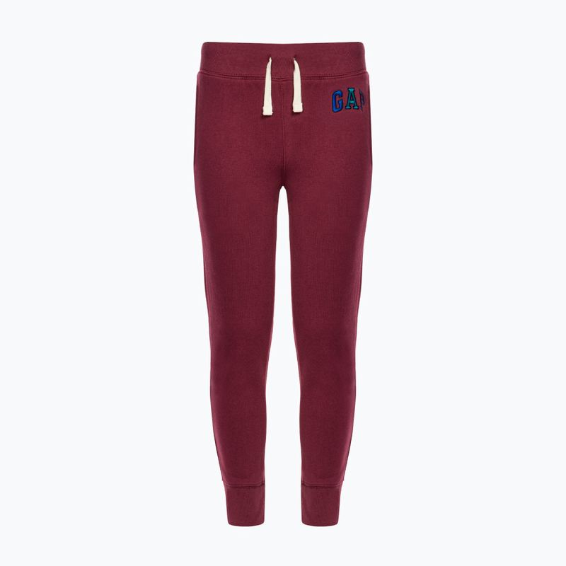 Kinderhose GAP V-Fall Fash Logo Jogger tief granatrot