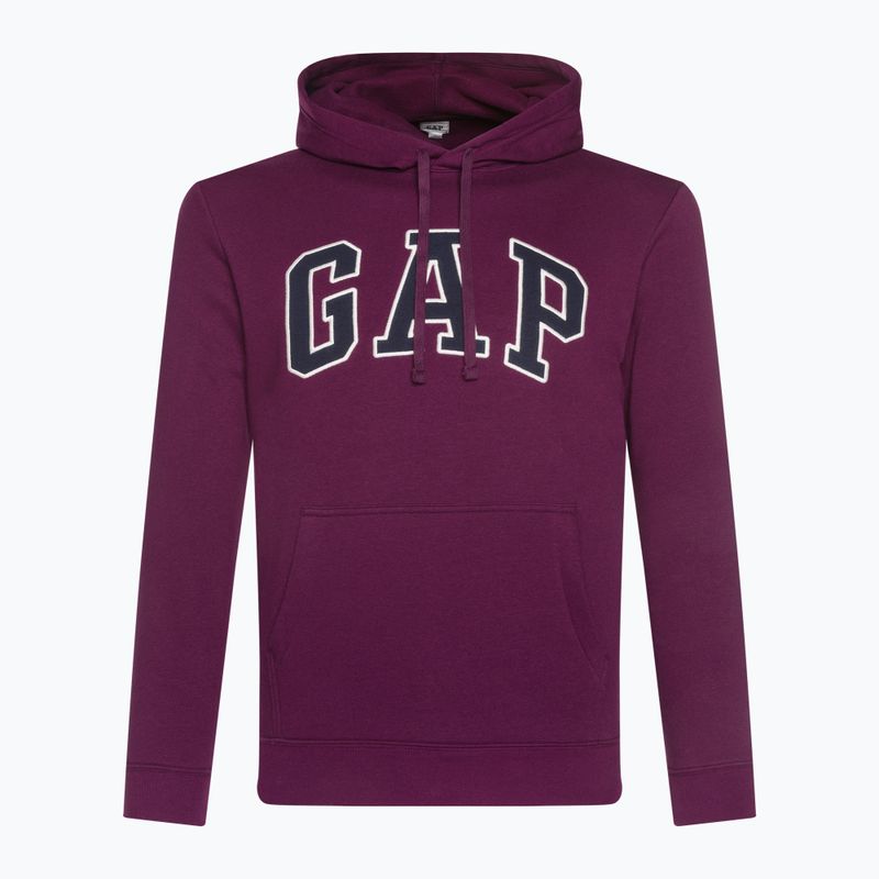 Herren GAP V-Heritage Logo Sweatshirt PO SNL Strand Pflaume 2