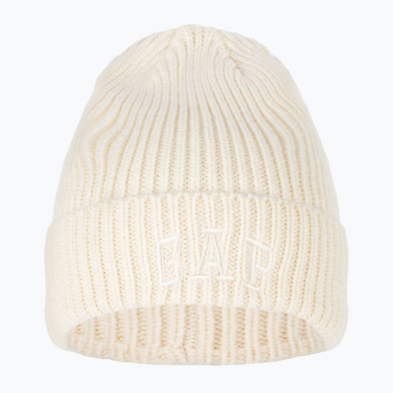 Damen GAP V-Logo Beanie elfenbeinfarbener Frost 3