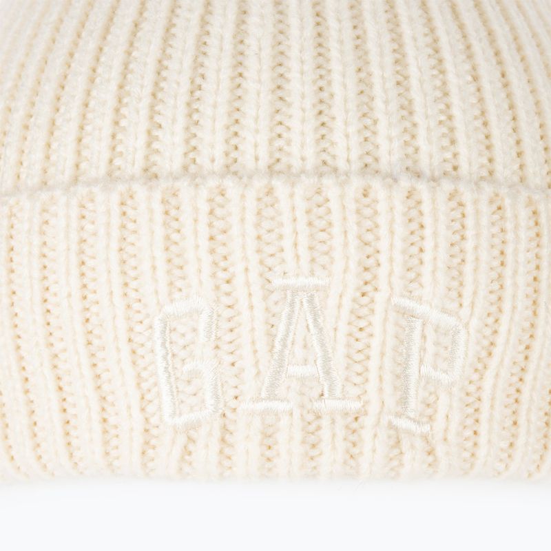 Damen GAP V-Logo Beanie elfenbeinfarbener Frost 6