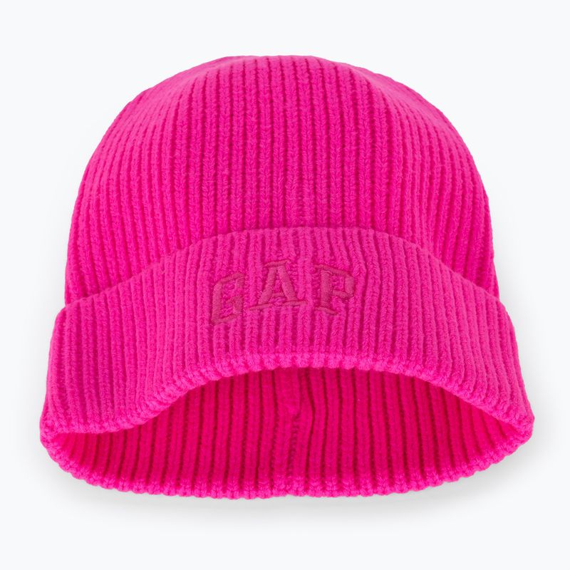 GAP V-Logo Beanie für Damen in auffälligem Rosa 4