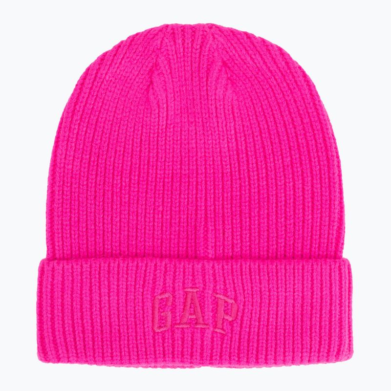 GAP V-Logo Beanie für Damen in auffälligem Rosa 5