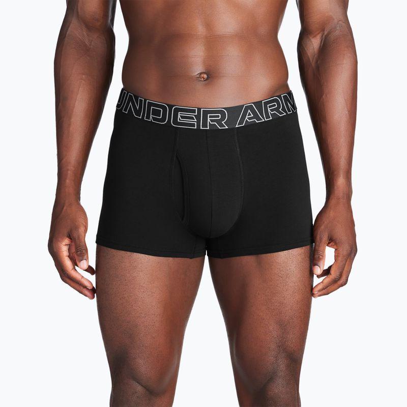 Herren Unterhosen Under Armour Perf Cotton 3 Stk. black 5