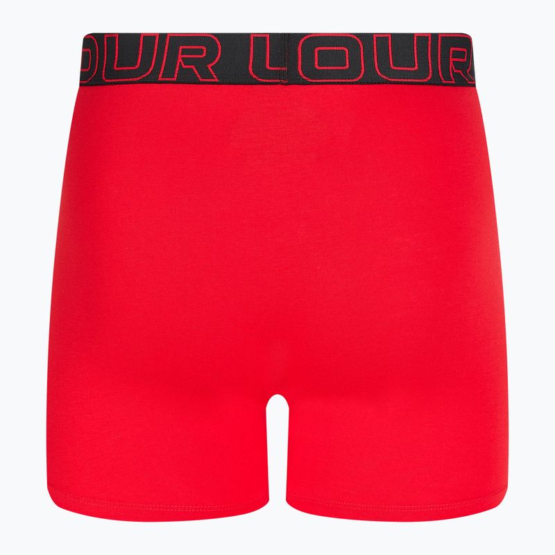 Herren Unterhosen Under Armour Perf Cotton 6" 3 Stk. carbon black/galaxy black 6