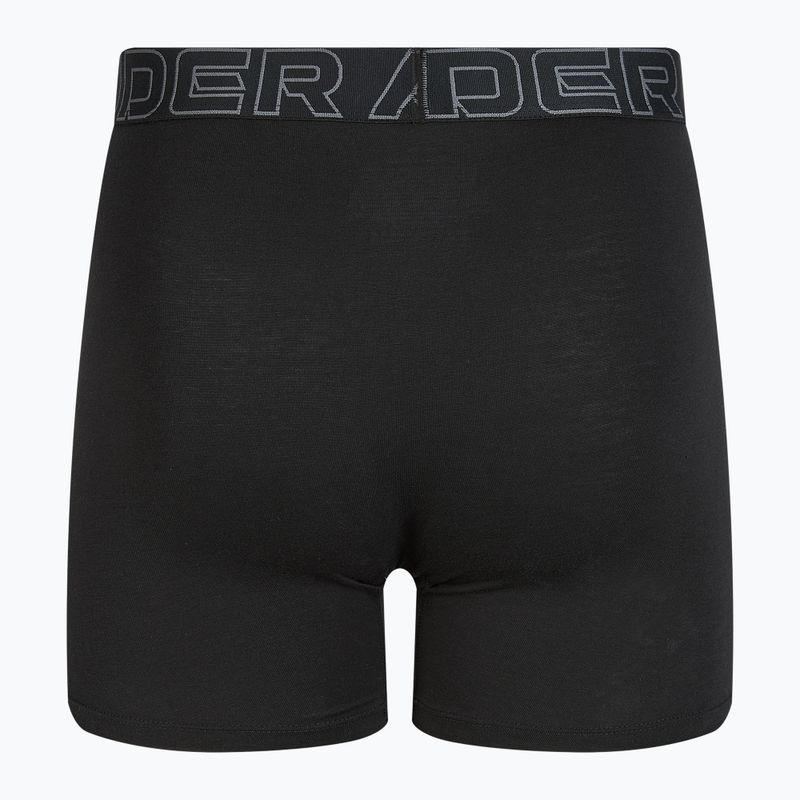 Herren Unterhosen Under Armour Perf Cotton 6" 3 Stk. carbon black/galaxy black 9
