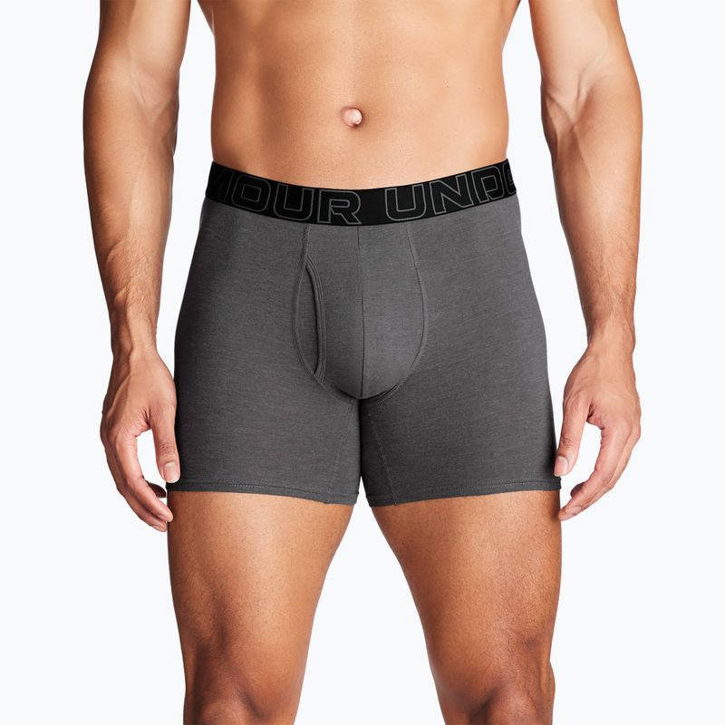 Herren Unterhosen Under Armour Perf Cotton 6 Stk. carbon black/galaxy black 11