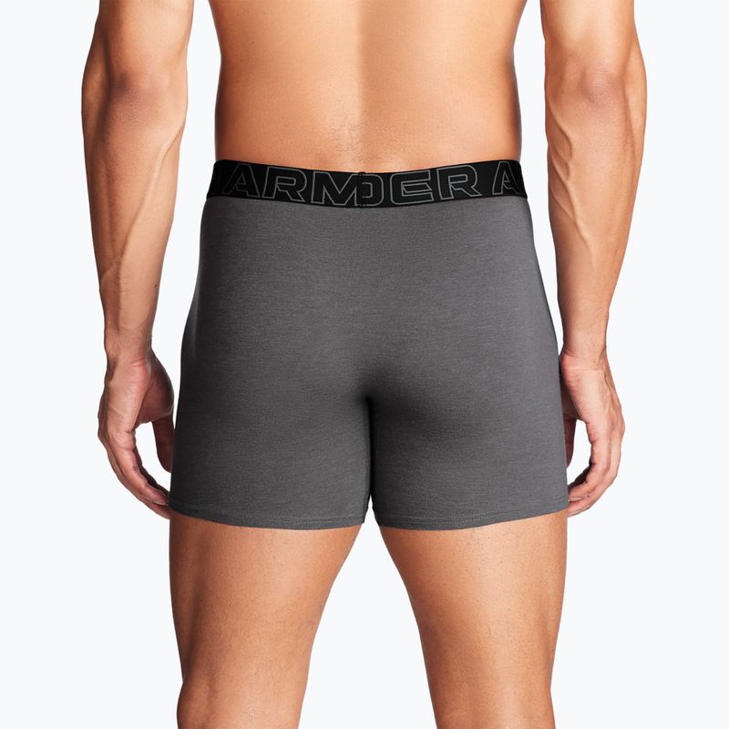 Herren Unterhosen Under Armour Perf Cotton 6 Stk. carbon black/galaxy black 12