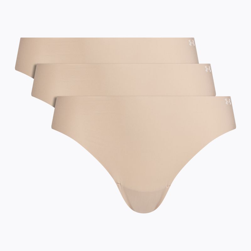 Damen Under Armour Pure Stretch Ns Tanga 3 Stück beige/beige/beige