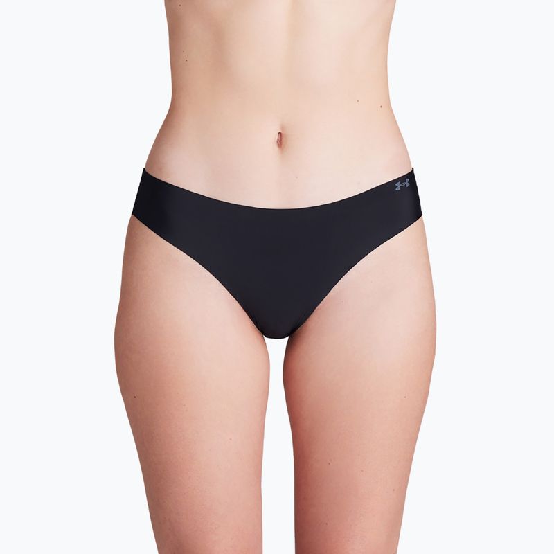 Under Armour Pure Stretch NS BKN Damen-Slips 3 Paar schwarz 2