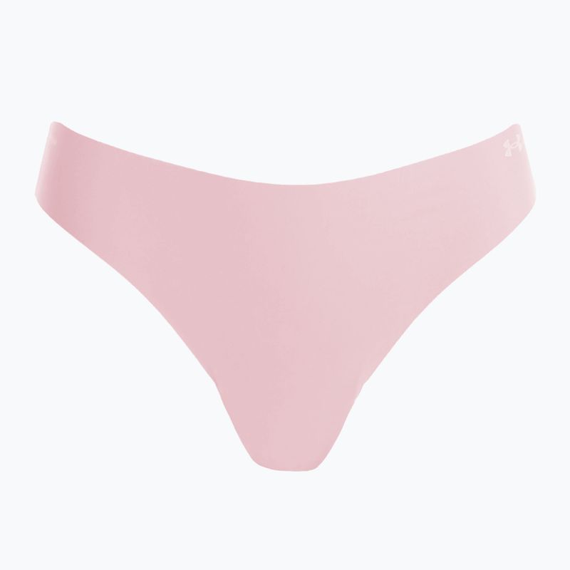 Tangas Damen Under Armour Pure Stretch Ns Thong 3 Paar canyon pink/black 2