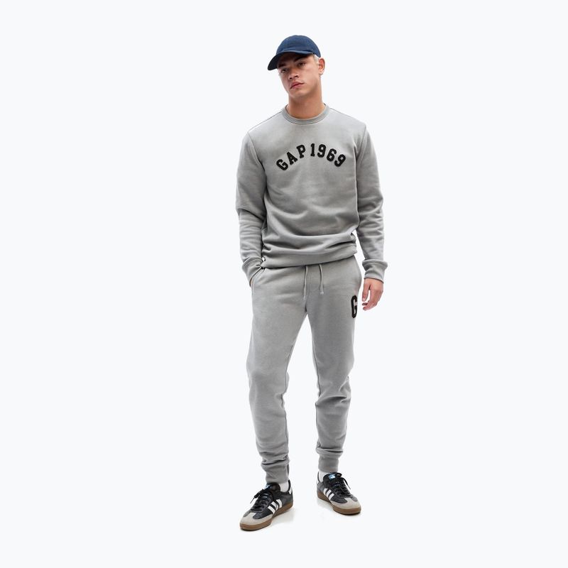 Herren GAP 1969 Logo Jogger Pilothose grau 2