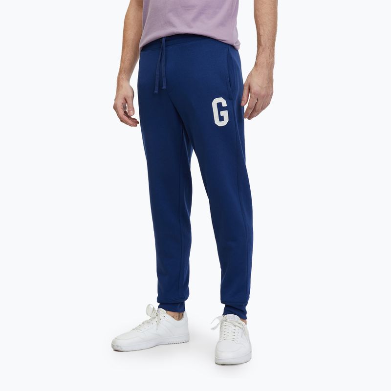 Herrenhose GAP 1969 Logo Jogger pangae blau