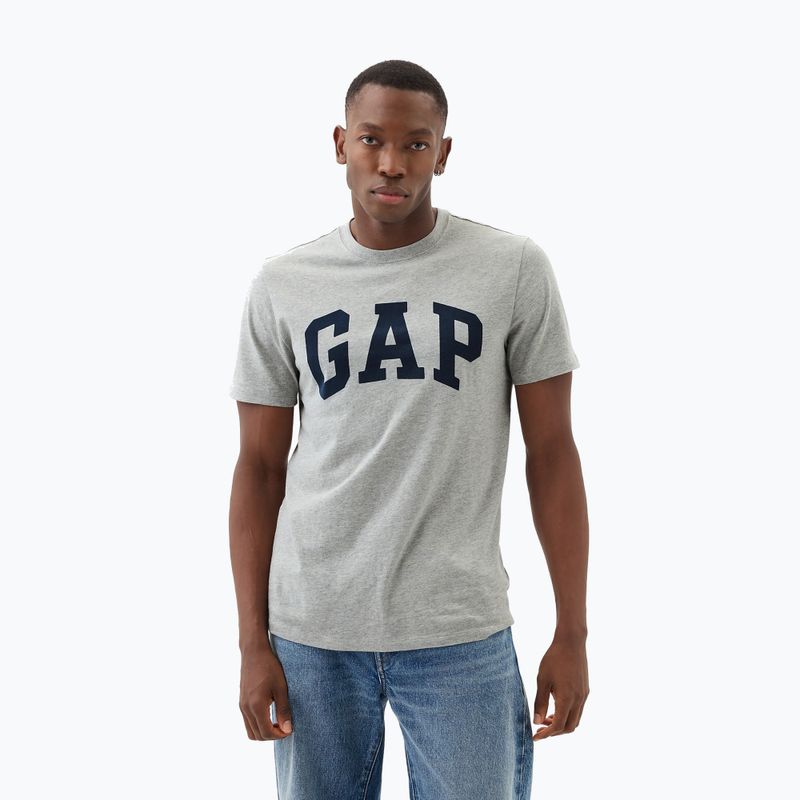 Herren GAP Soft Basic Logo T-shirt heather grey