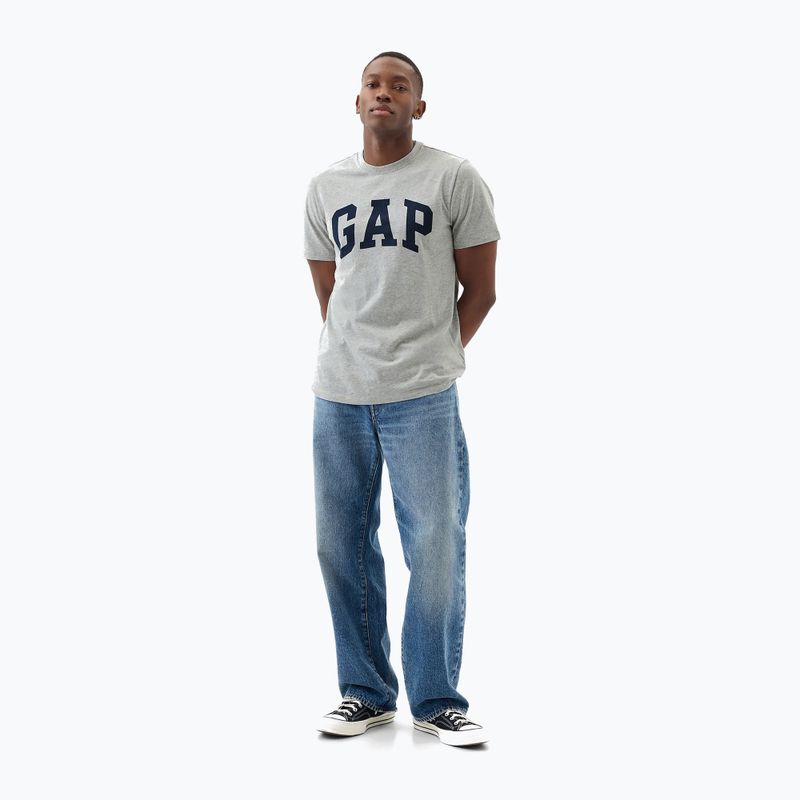 Herren GAP Soft Basic Logo T-shirt heather grey 2