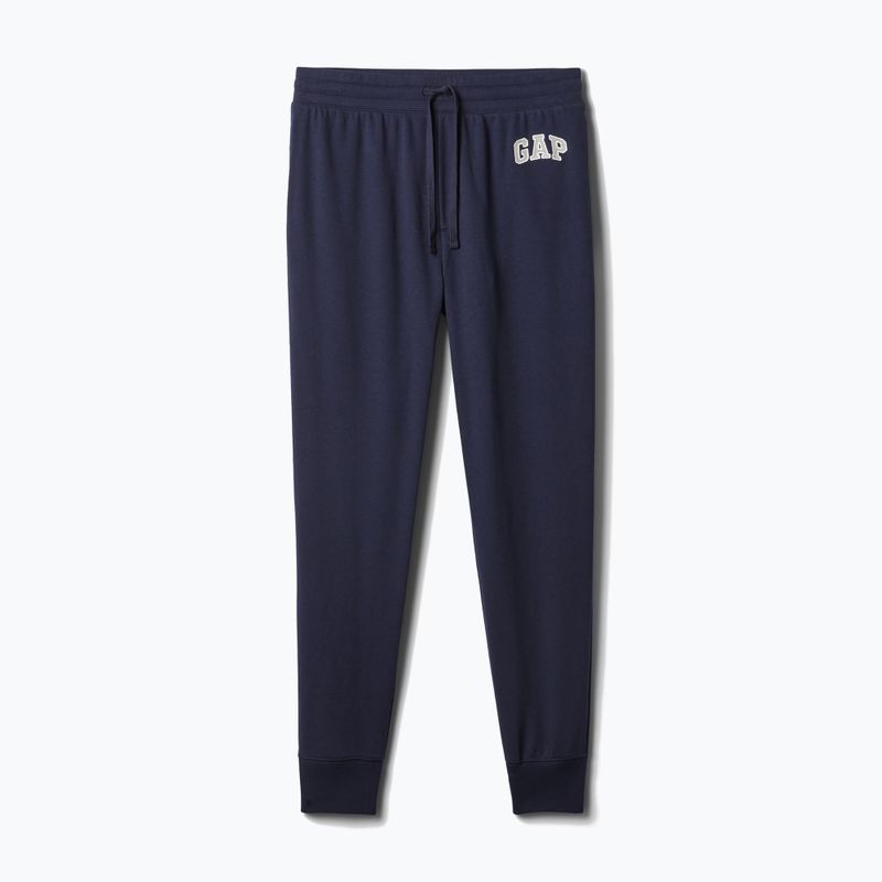 Herren GAP Heritage French Terry Loggo Jogger Hose blau navy 5