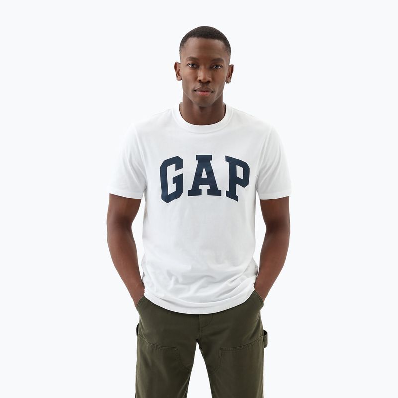 Herren GAP Soft Basic Logo weißes Global-T-Shirt