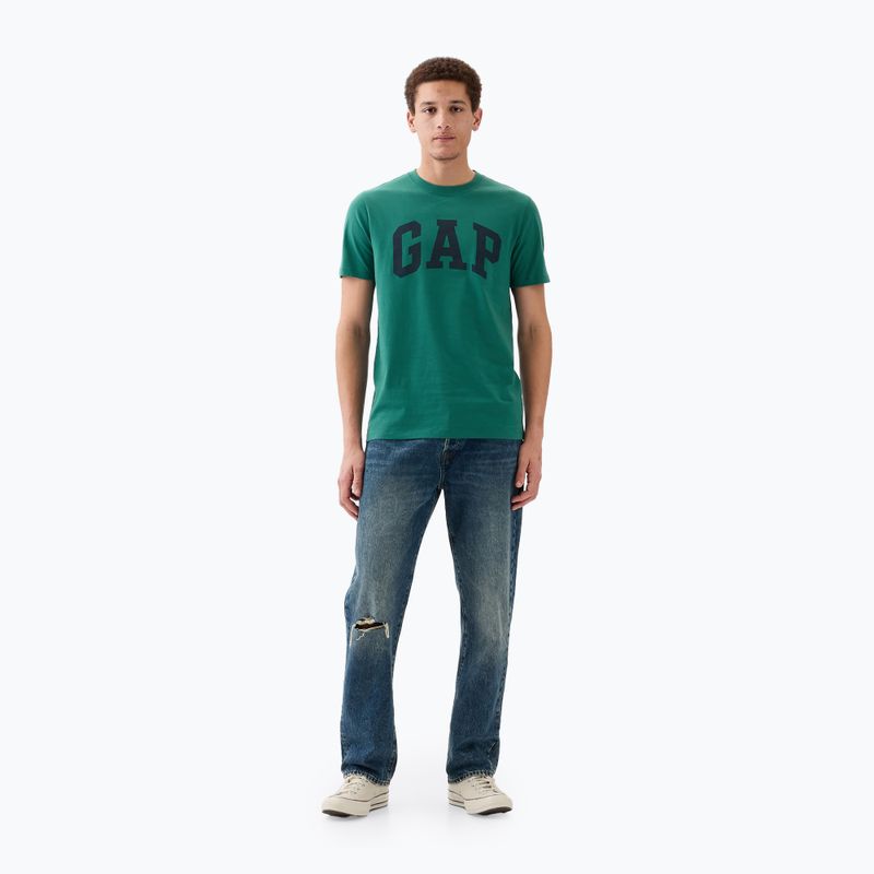 Herren GAP Soft Basic Logo T-shirt jade stone 2