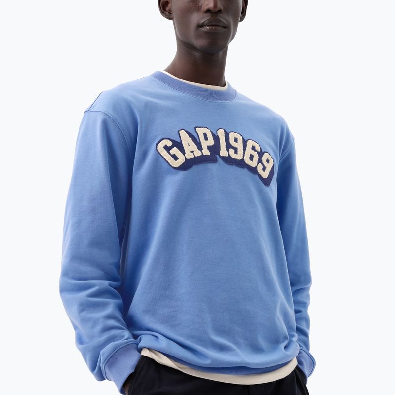 Herren GAP Logo 1969 Crewneck Sweatshirt cabana blau 3