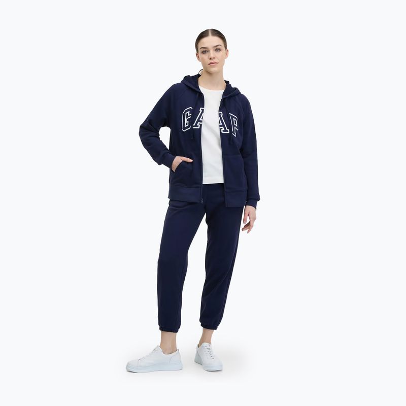 GAP French Fullzip Logo Hoodie für Frauen navy 2