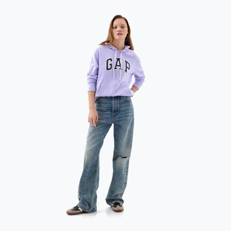 GAP Heritage French Logo Hoodie für Frauen in frischem Lavendel 2