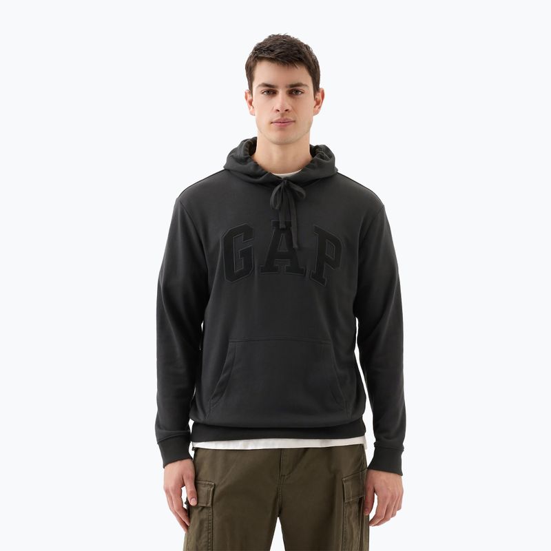 Herren GAP Heritage French Terry Logo Sweatshirt mondlose Nacht