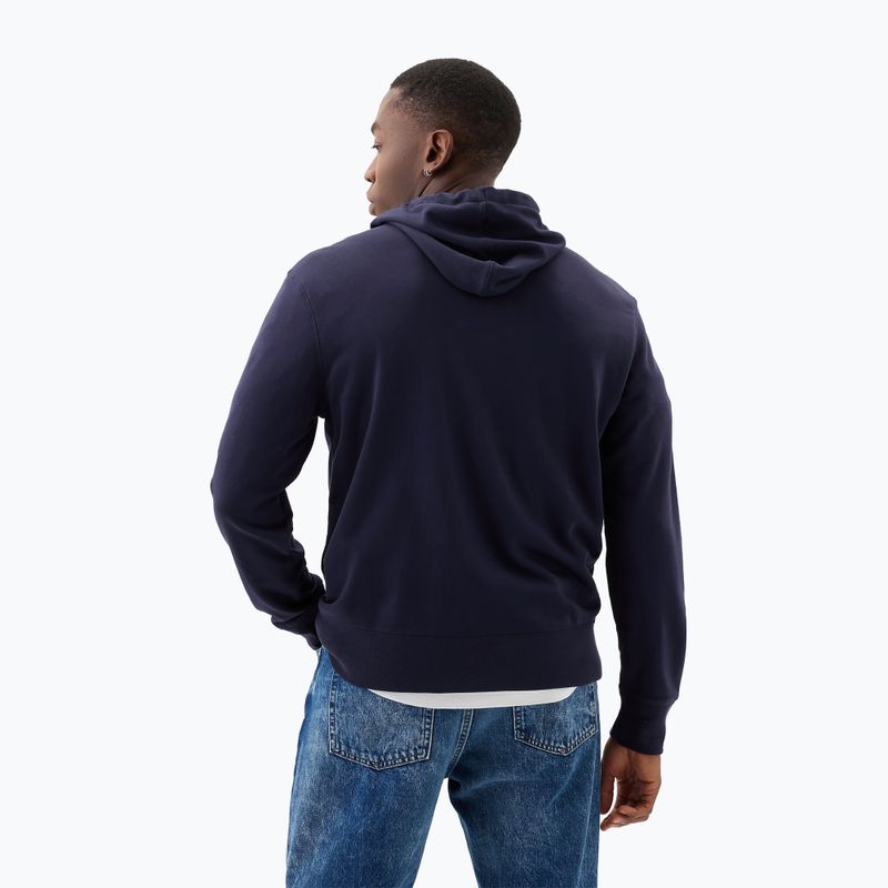 Herren GAP Erbe Französisch Terry Fullzip Logo Sweatshirt blau navy