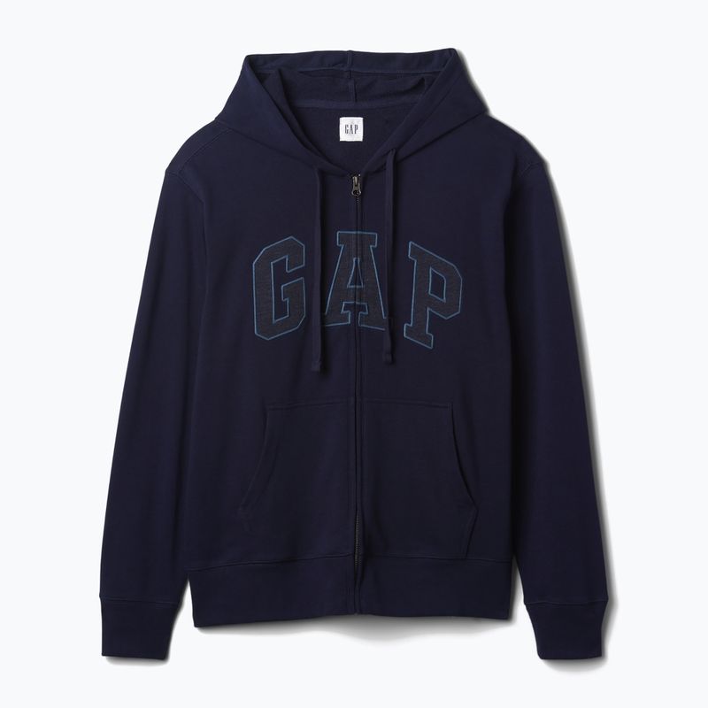 Herren GAP Erbe Französisch Terry Fullzip Logo Sweatshirt blau navy